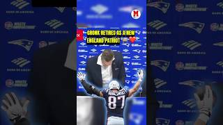 WHOLESOME ❤️ Rob Gronkowski signs a 1-day deal to retire with the Patriots #Patriots #NFL