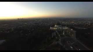 Griffith Observatory - Sunrise Flyby (4K)