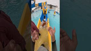 Pov Waterslide Ride Into A Big Splash