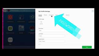 Famous Class Link | Change or Update Password om a Tile/App Profile
