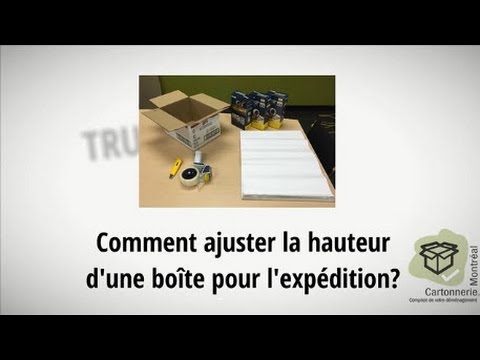 Vidéo: Comment Trouver La Hauteur D'une Boîte