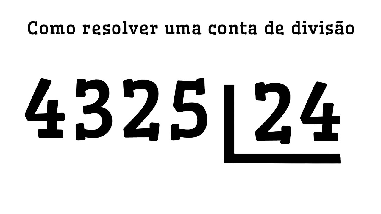 🌟4325 dividido por 24 conta armada - YouTube