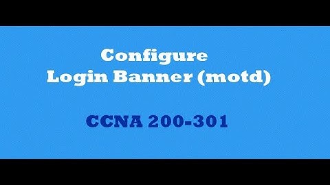 Configure Login Banner on Cisco Switch/Router | Easy Step-by-Step (CCNA 200-301)