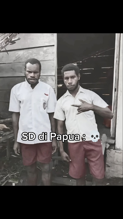 SD di Papua Gennya ngeri banget 💀 #meme #sdpapua Anak SD di Jawa VS Anak SD di Papua