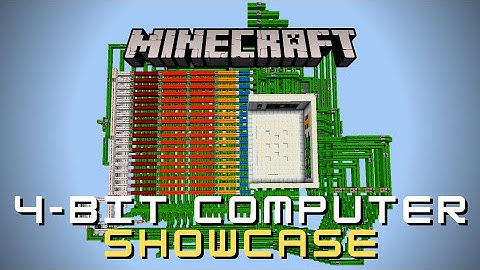 Minecraft - Redstone 4-bit Computer Showcase