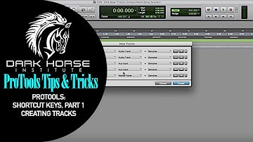 Pro Tools Shortcut Keys | Lesson 1: Creating Tracks