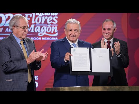 Firma de Decreto que prohíbe venta de vapeadores y cigarro electrónico. Conferencia presidente AMLO