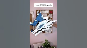 I Have Four Moods (IB: ​⁠@that.lil.dragon.puppet) #paperart #papercrafts #shorts #trending #viral
