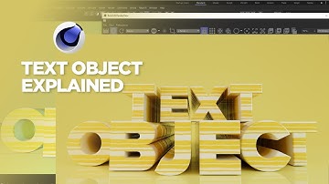 C4D Text Object & Everything Explained in Detail - Cinema 4D Mograph