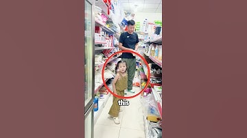 The little girl changed her strategy.#funny #family #shorts