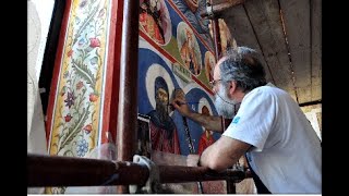 Wall painting in Orthodox Church