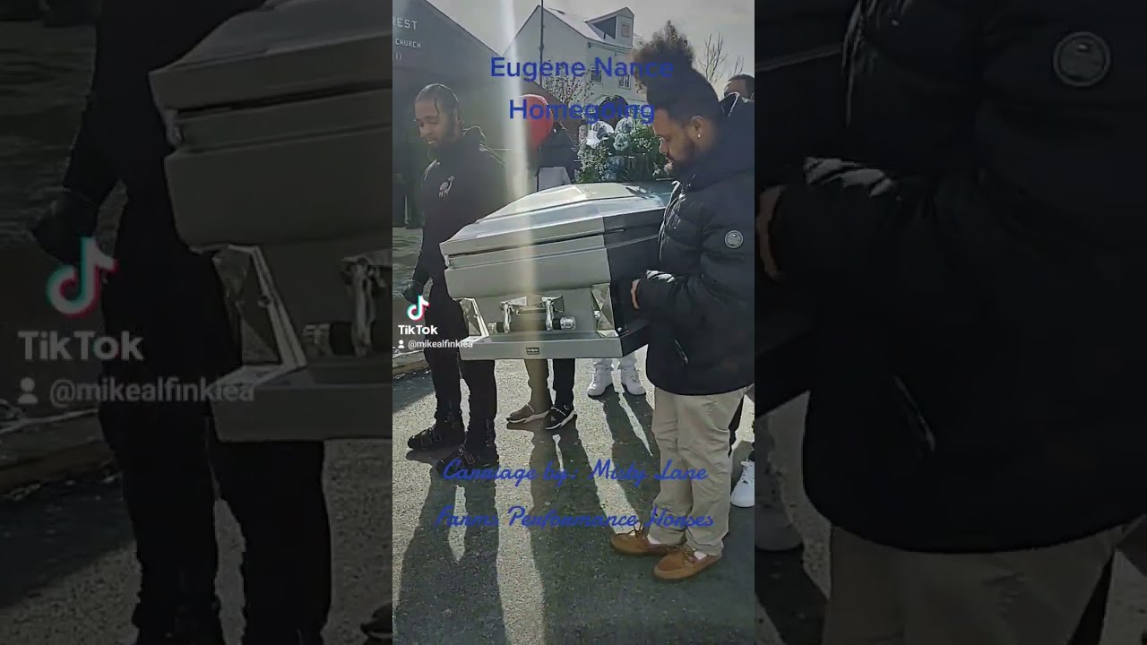 Funeral service in Pittsburgh PA for Jones Funeral Home with white horses and hearse
