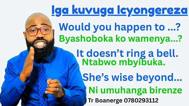 L538: Vuga ICYONGEREZA neza, Menya Interuro 100 zikoreshwa buri munsi mu kuvuga ICYONGEREZA