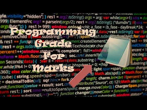 Programming Grade for Marks in Notepad