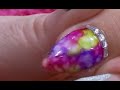 Tie Dye Sharpie Design Acrylic Nail  - Kirsty Meakin - Naio Nails