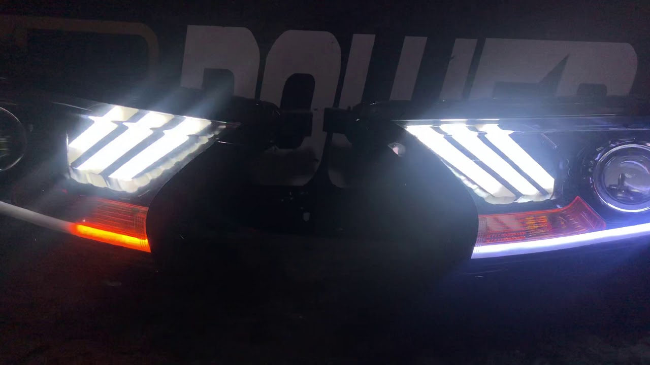 Ford ranger modificacion de opticas led drl mustang led secuencial ...