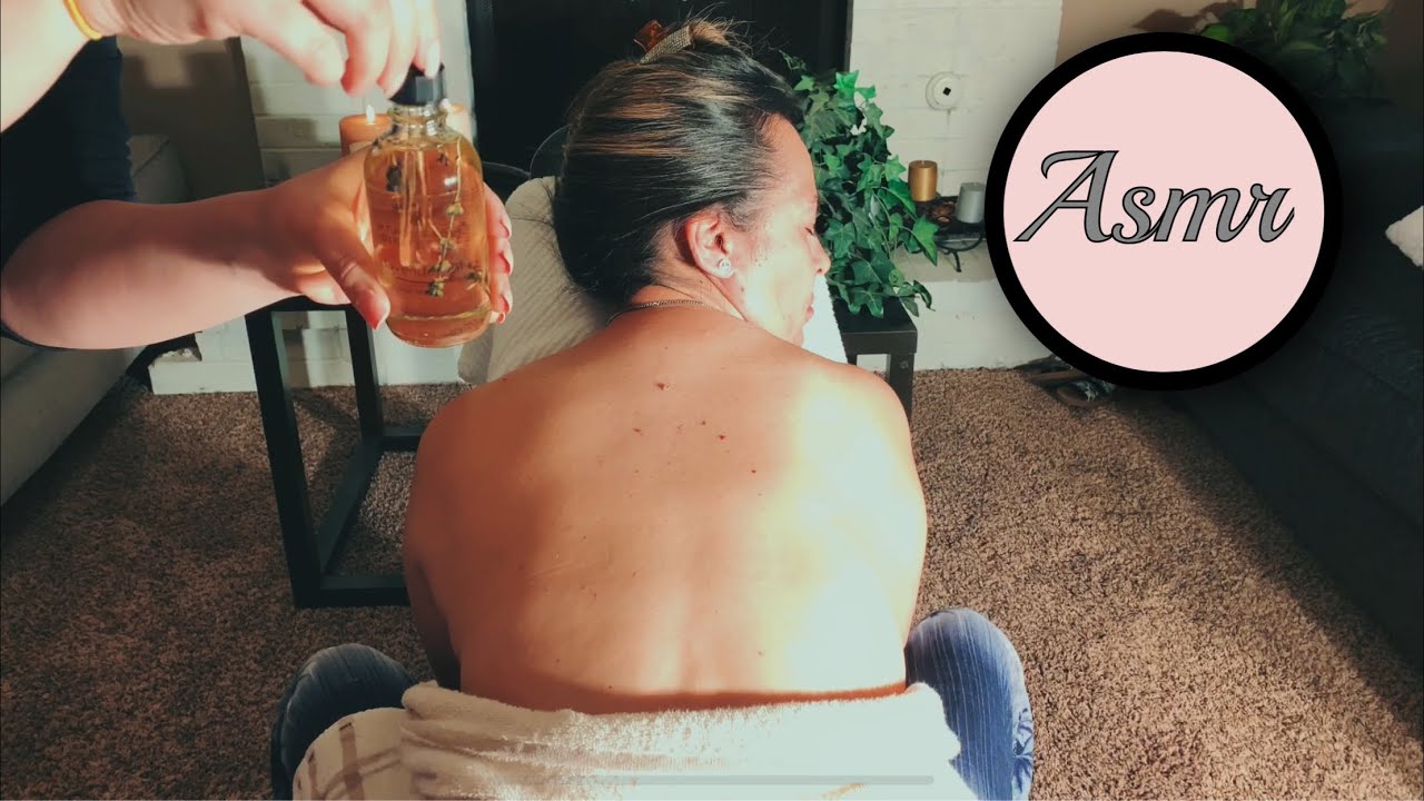 ASMR! Relaxing massage for sleep |Masaje relajante para dormir 💤✨| Aromaterapia 💆🏻‍♀️