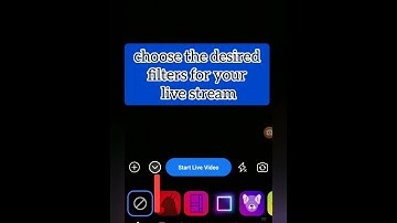 FACEBOOK LIVE FILTERS | How to add filters on Facebook Live using smartphone | #shorts
