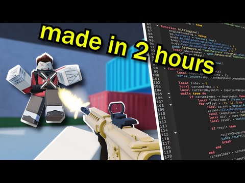 Making A Roblox FPS Game But I Only Have Two Hours...