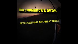 Делаем Иж планета 5 в поле. / агрессивные люди и алкаши против мотоциклистов.