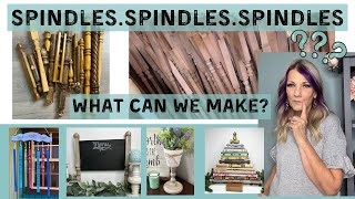 10 Spindle DIY Decor  Projects for Seasonal and Everyday/Farmhouse/RusticCottage Core/