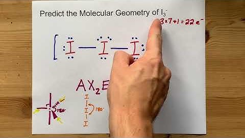 Predict the Molecular Geometry of I3- (triiodide ion)