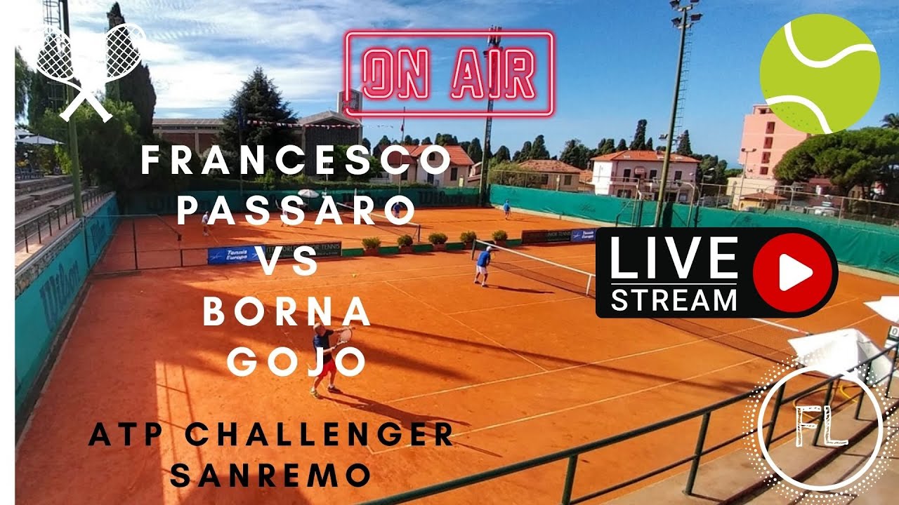 TENNIS Passaro (ITA) vs Gojo (CRO) - Telecronaca ITA LIVE - ATP Challenger Sanremo - 05.04.22
