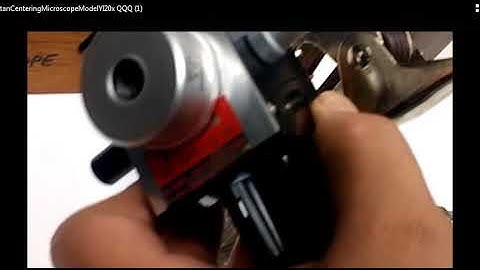 Titan Centering Microscope model Y-I 20X 2.598” Working Di w/ Light adap & Case