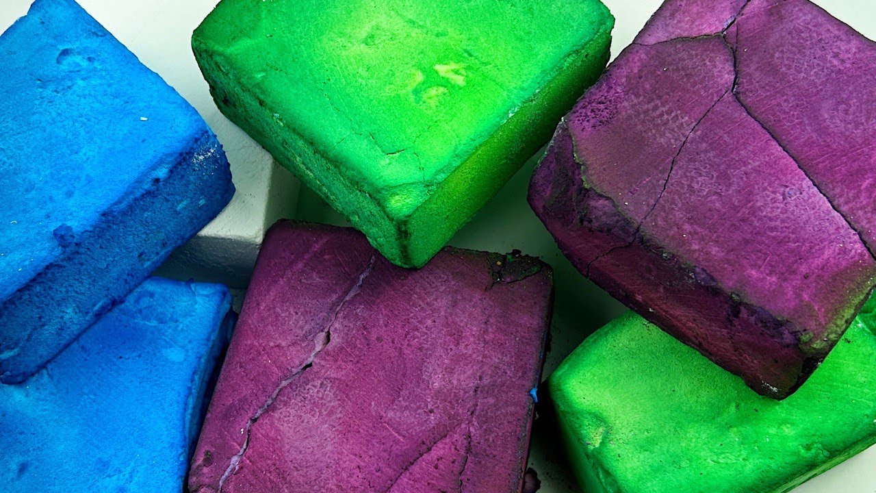 Colored chalk★GYM CHALK★Crispy powder★Oddly satisfying video★ YouTube