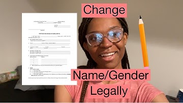 How To Legally Change Your Name/Gender | Transgender MTF