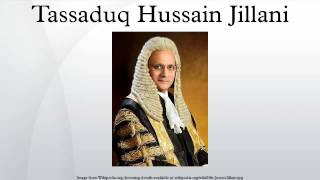 Tassaduq Hussain Jillani