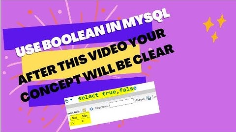 How to use Boolean(TRUE/FALSE OR 0/1) in MySQL Workbench 8.0.30