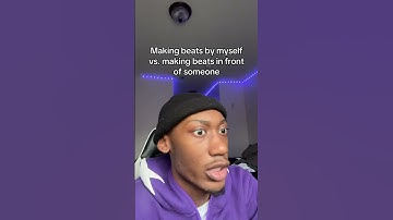 Making beats alone vs with people around 😭