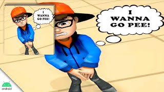 Rush Run Need to pee - Gameplay Android - Cari WC Umum Indonesia screenshot 3