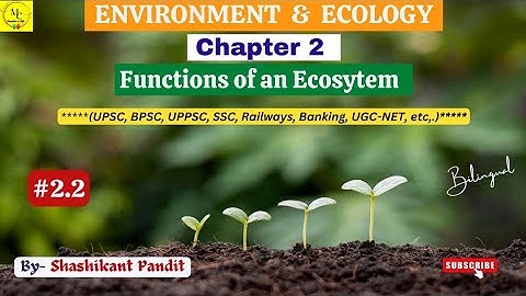 Functions of an Ecosystem | Environmental Science Chapter 2 | For All Competitive Exams | #upsc #evs