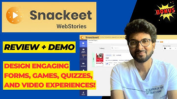 Snackeet - Web Stories Review + Demo – Design engaging forms, games, quizzes, and video experiences!