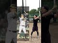 佐藤輝明のモノマネでホームラン打てるまで帰れま10した結果#野球 #草野球 #shorts