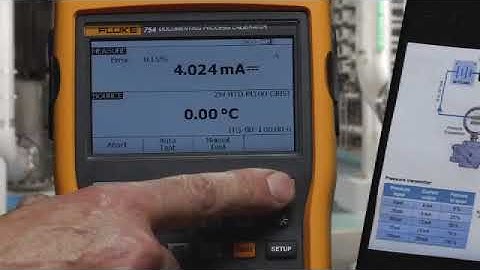 Fluke 754 Documenting Process Calibrator: Testing an RTD Input Temperature Transmitter