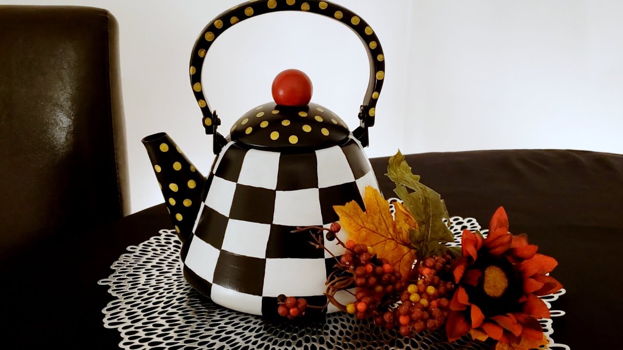 MacKenzie Childs Inspired Teapot DIY YouTube
