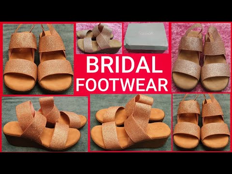 BRIDAL footwear | Catwalk Women Pink Shimmer Detail Sandals review | comfortable footwear | RARA |