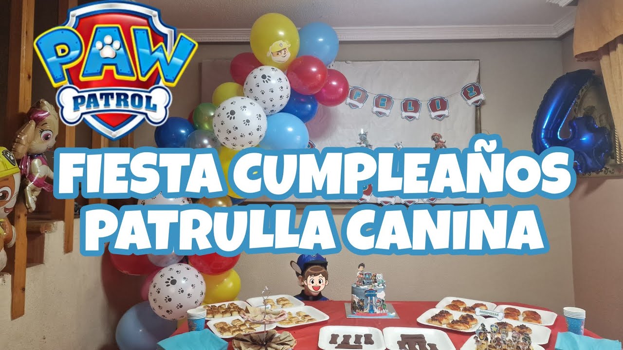 fiesta de cumpleaños patrulla canina