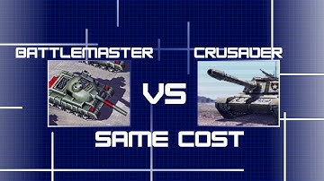 Battlemasters VS Crusaders - Same cost (C&C Generals ZH)