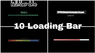 10 LOADING BAR effect for intro / content creator | video edit part 1