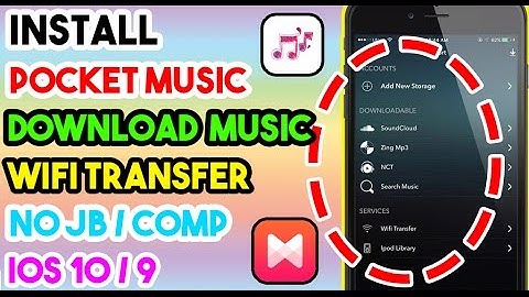 New Install Pocket Music & Download Music No JB/Comp On iOS 10/10.1.1/9 To 9.3.5 On iPhone/iPod/iPad