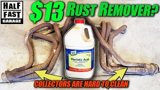 ACID Rust Removal  DIY  Cheap & Easy!  Let's see if it'll clean these Nasty Headers!