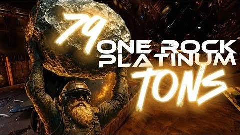 Elite Dangerous - Platinum Mining 79 tons from single Asteroid