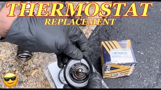 TOYOTA CAMRY V6 THERMOSTAT REPLACEMENT - How to change the Thermostat on a Toyota Camry 3.0 V6