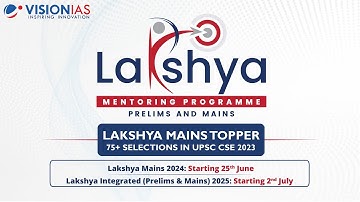 Teaser-Follow UPSC CSE 2023 Toppers-Lakshya Mentoring Program for Mains 2024 & Prelims & Mains 2025