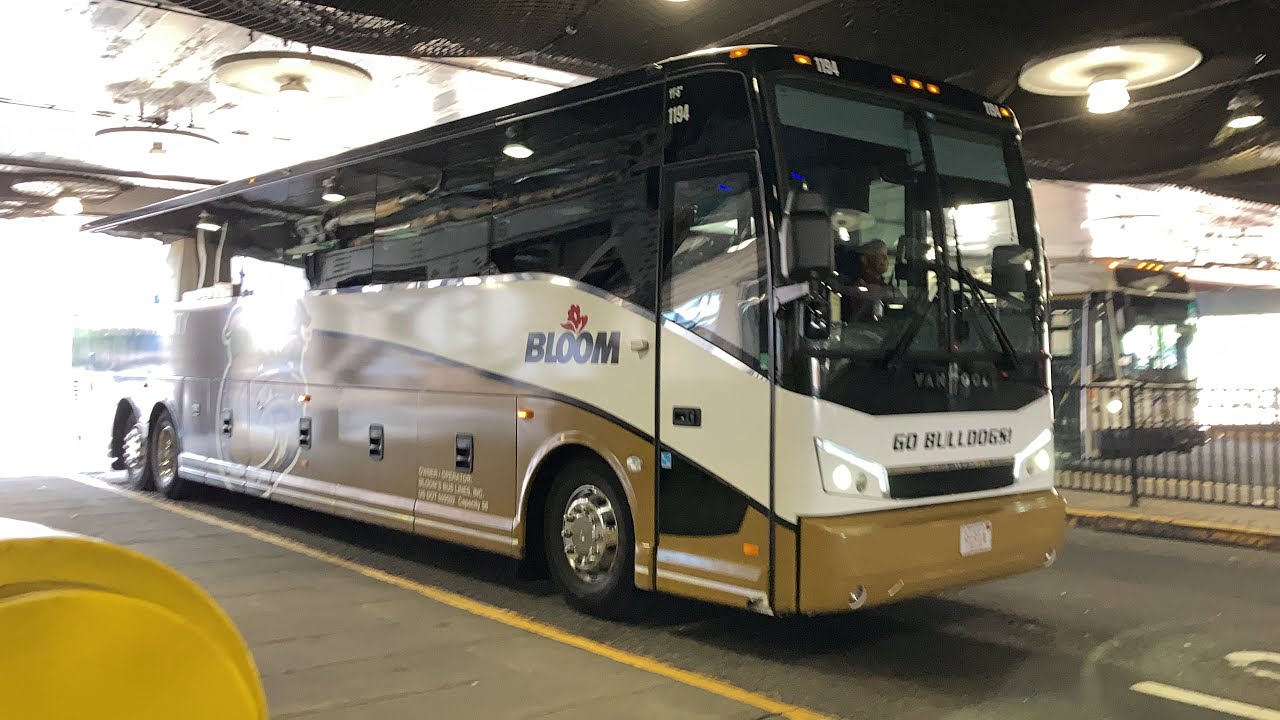 Bloom Bus Tours Van Hool CX45 Entering Newark Penn Station Bus Lane 2