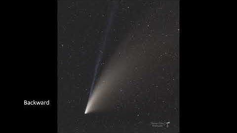 Comet Neowise C/2020 F3 movement across the sky for 2 hours on July 21,2020